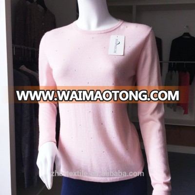 Women Silk&Cashmere Thin Pullover