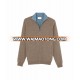 100% cashmere thick sweater jackets zipper up sweater